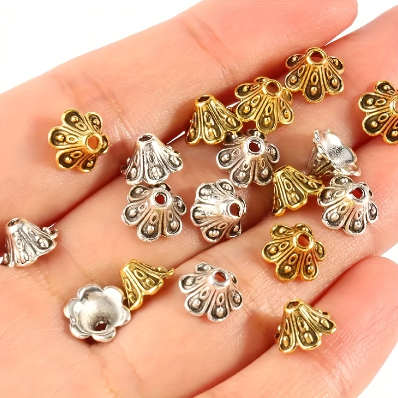 Trumpet Flower Bead , Hollow Diy Bracelet Connectors Findings For Jewelry  Making Accessories - Temu