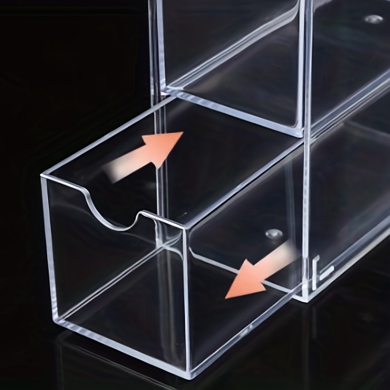 Acrylic Storage Box Stackable Four layer Desktop Stationery - Temu