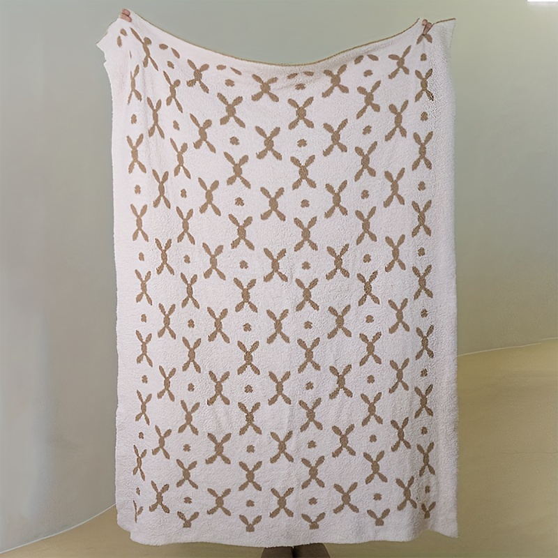 Geo tufted tassel online throw blanket