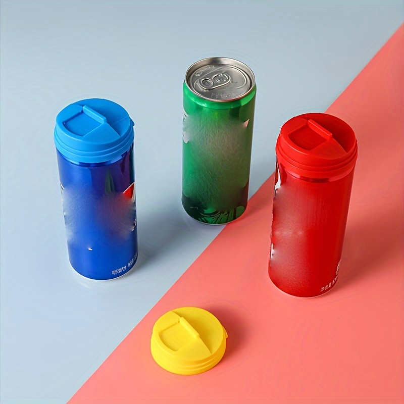 Beverage Can Covers Reusable Leakproof Drink Can Lids - Temu