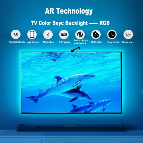 Illuminazione ambientale intelligente retroilluminazione TV 4K