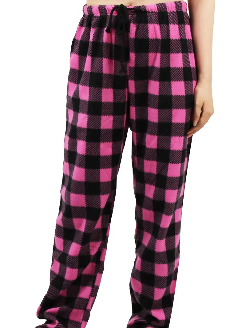 Women Plaid Pajama Pants Fuzzy Pack Long Thermal Lined - Temu Oman