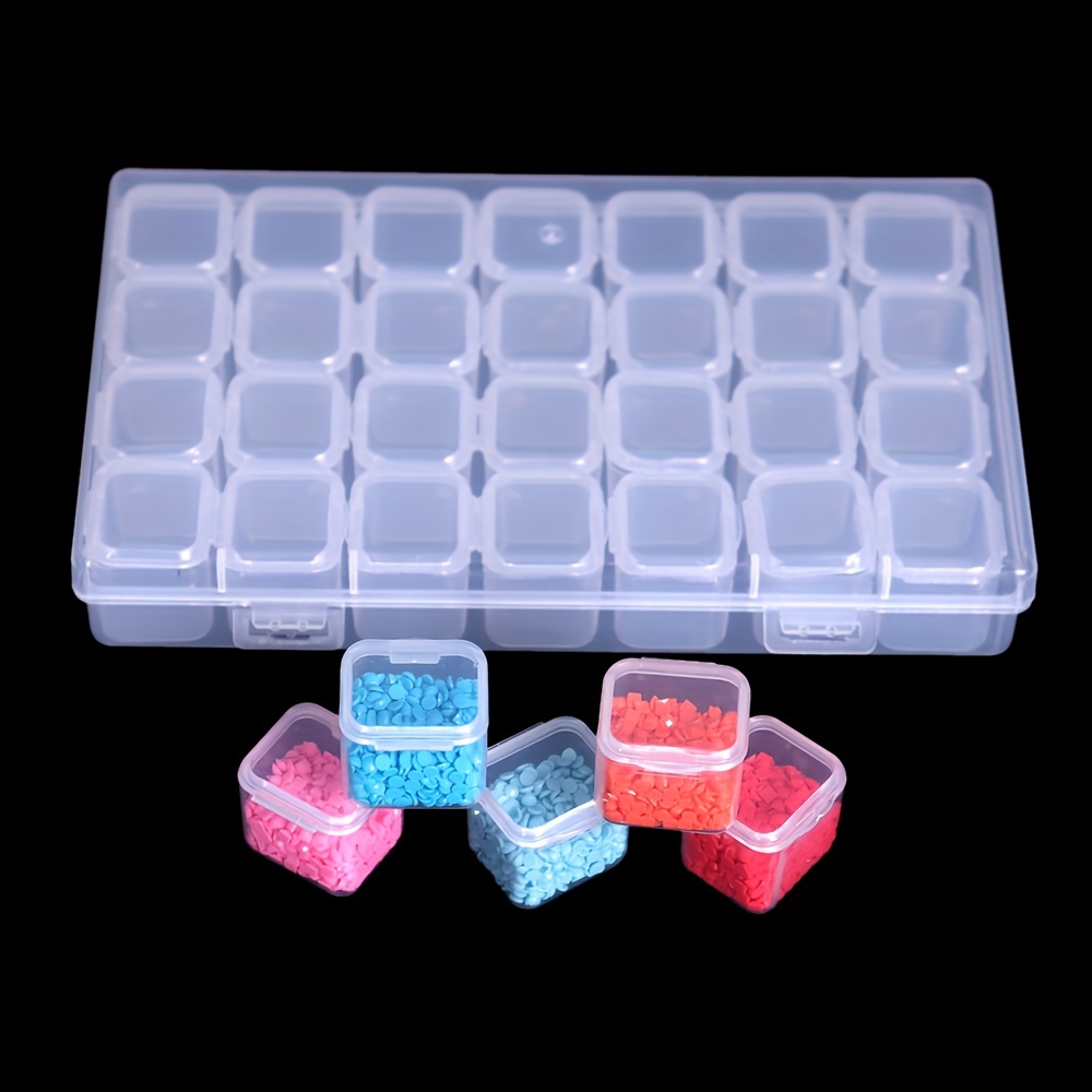 15 Girds Clear Large Plastic Organizer Box Dividers Bead - Temu