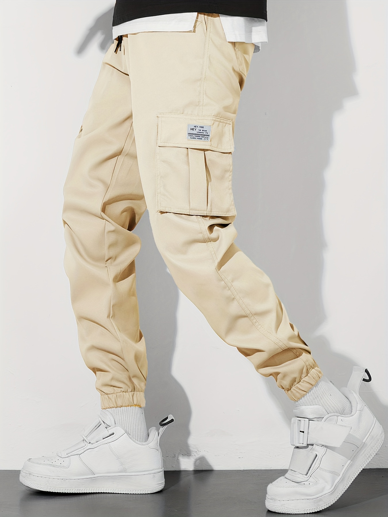 Classic Design Multi Flap Pockets Cargo Pants Men's Casual - Temu