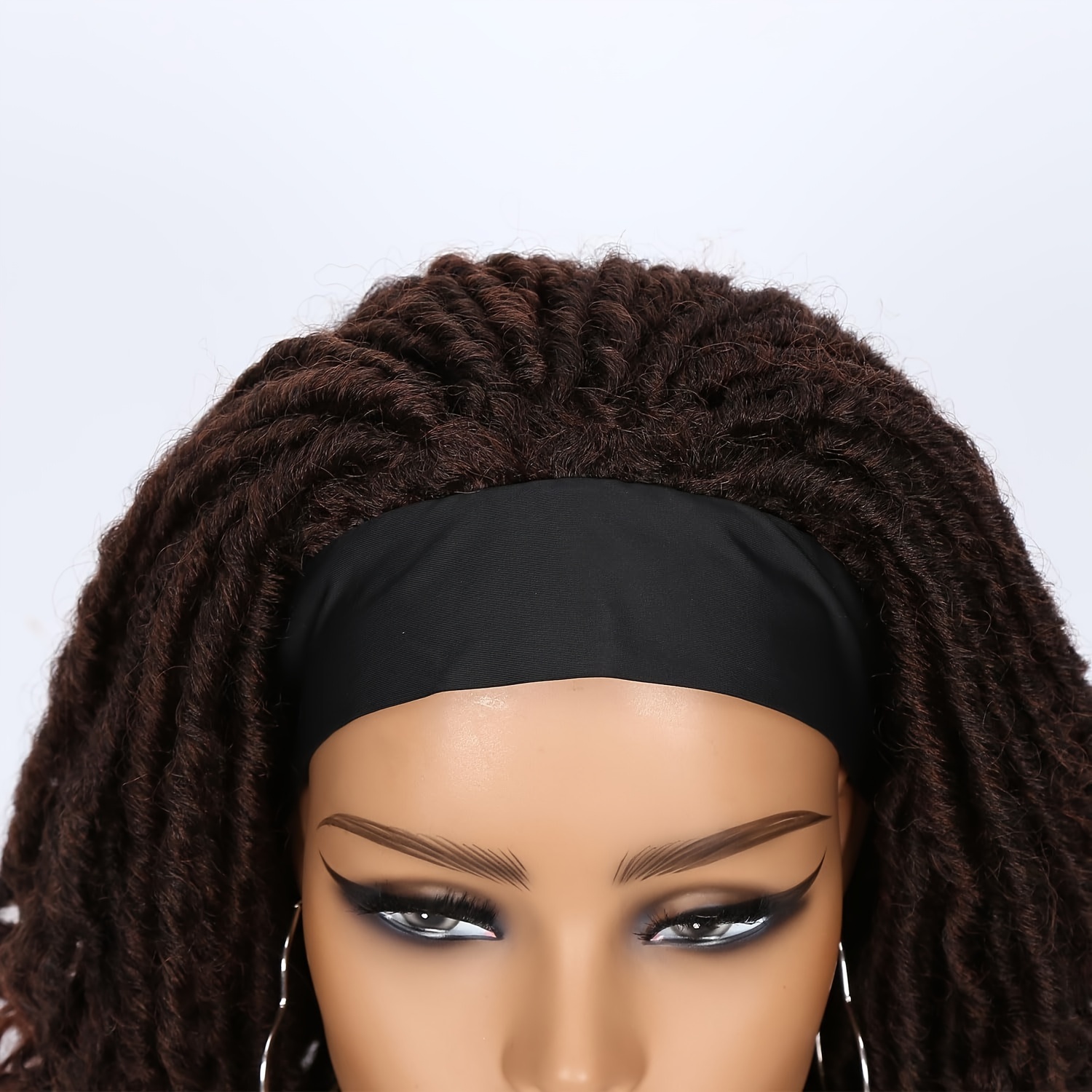 ショート ドレッドヘアウィッグ 女性用 フェイク locs ヘッド