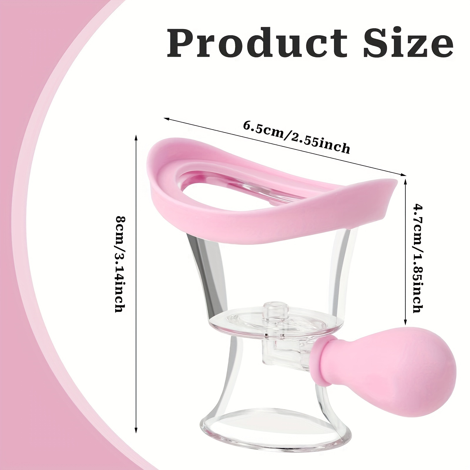 Portable Eye Washer Cup Manual Air Pressure Silicon Cleaning Tool