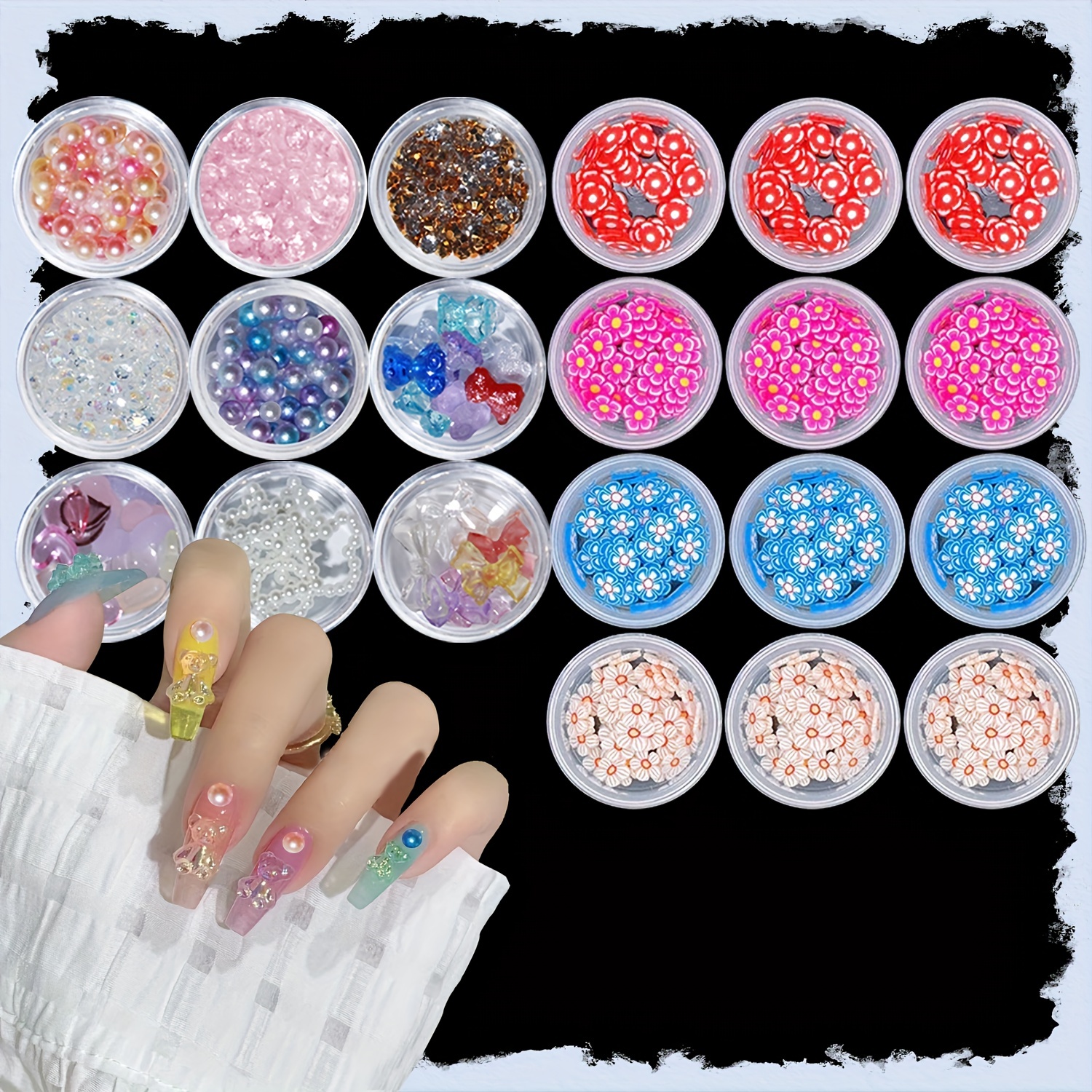 Flatback Nail Art Rhinestones mixed Shaped Crystal Glass - Temu