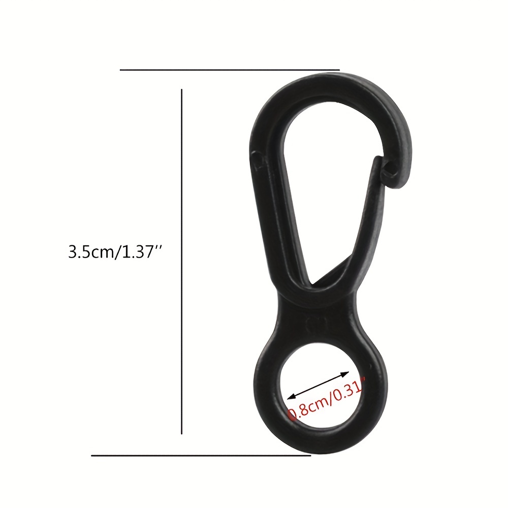 5Pcs Plastic Snap Clips Hook Camping Carabiner Buckle Outdoor Tent  Accessories Multifunction Snap Hook Camping Equipment Plastic Snap Hooks  Small Tent