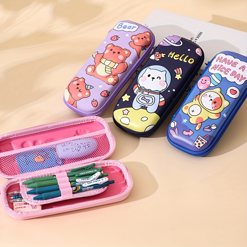 Estuche para lápices Kawaii con accesorios, material escolar kawaii para  adolescentes y niñas (rosa)