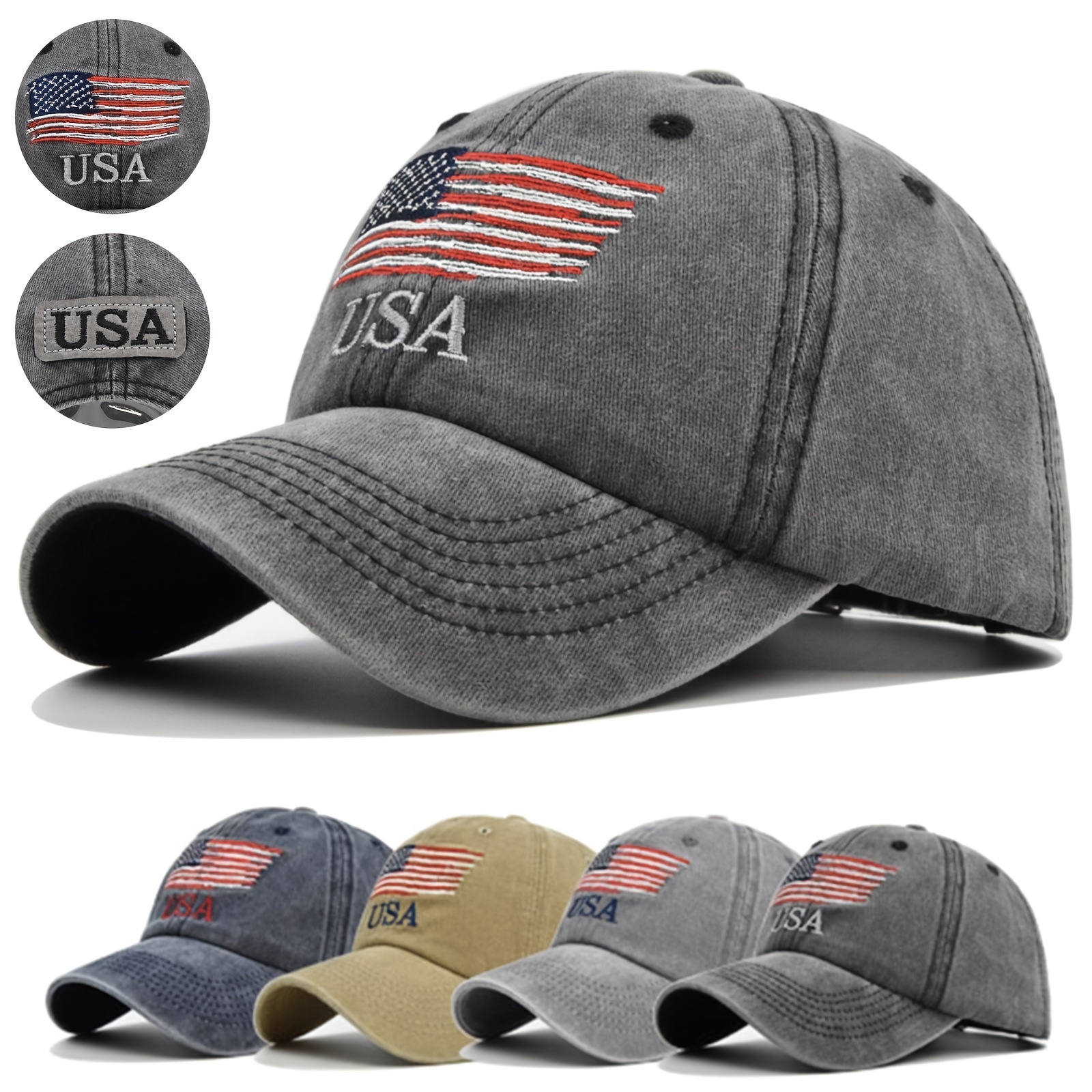 American Flag Hat, Patriotic Hat, USA Flag Hat, Stars and Stripes