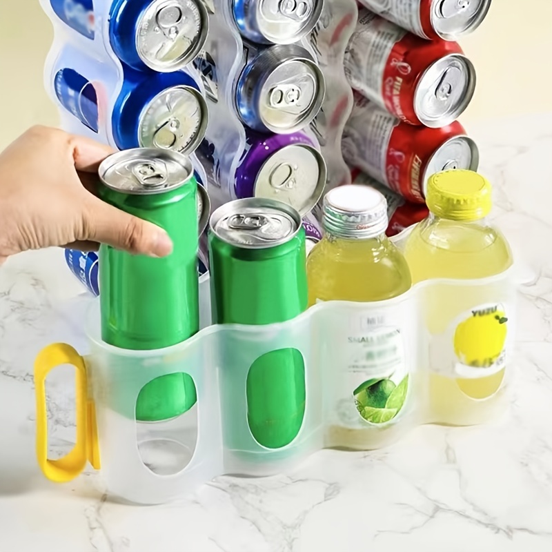 Portable Soda Can Organizer, Japanese Style Refrigerator Drink Organizer,  Four-compartment Beer Can Organizer, Suitable For Kitchen Organization  Storage, For Picnic Camping, Home Kitchen Supplies - Temu