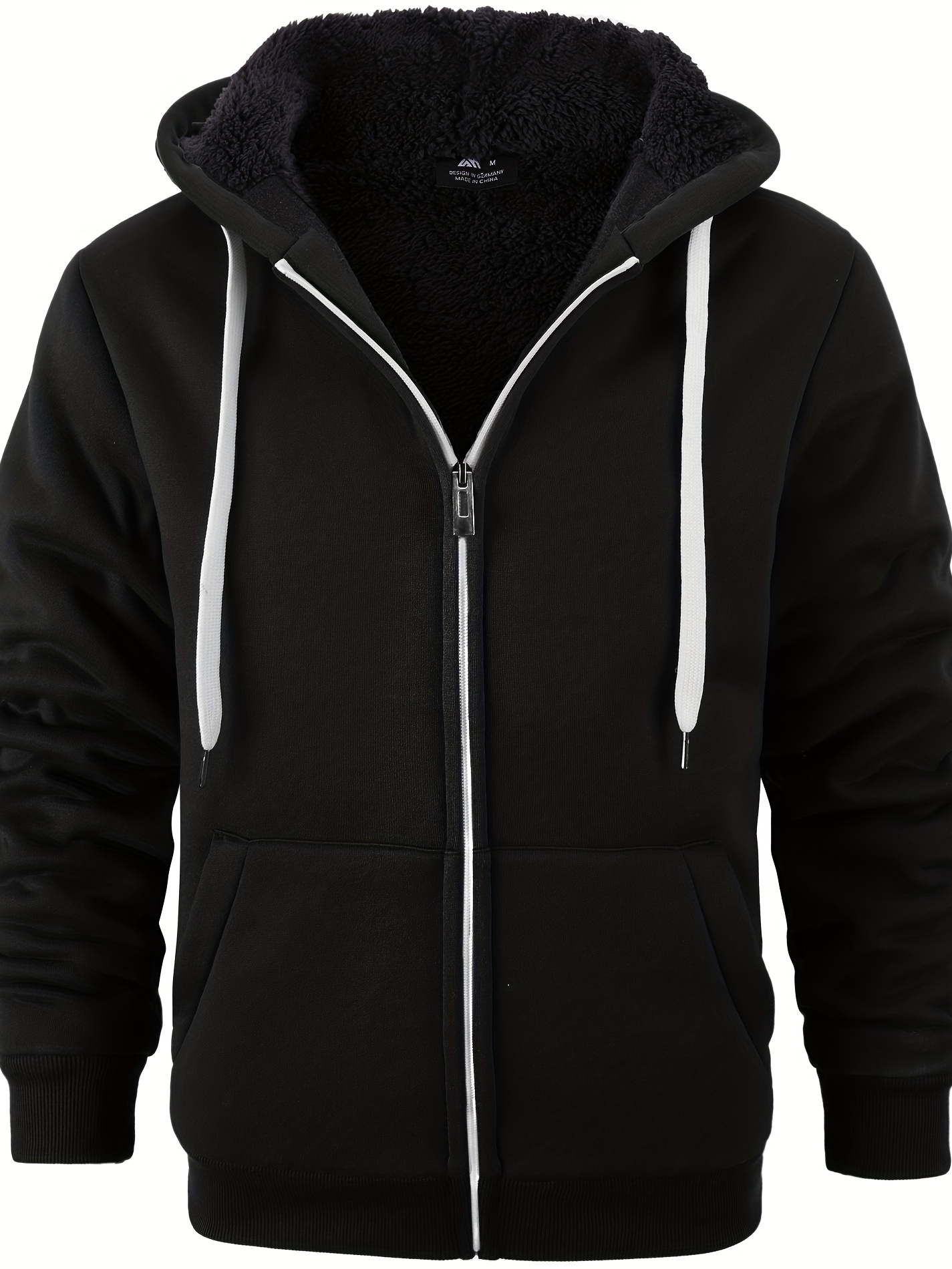 Fleece lined zip hot sale up hoodies