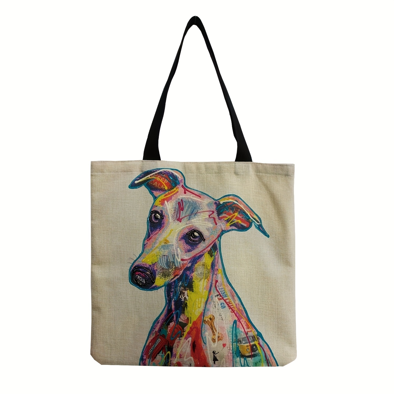 Fashionable Dog Printing Casual Tote Shoulder Bag