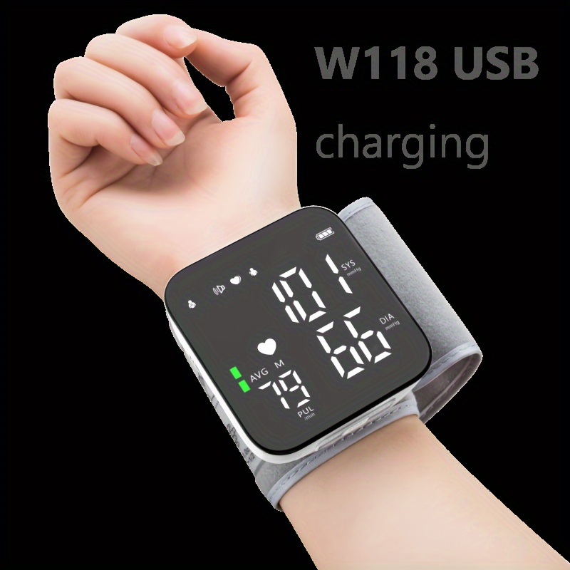 Rechargeable Wrist Blood Pressure Monitor: Accurate And Easy - Temu