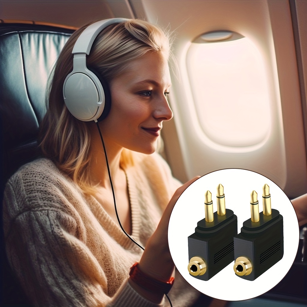 3 Pièces Adaptateurs Airline, Adaptateurs Airline Ecouteur, Avion  Adaptateur Audio Jack, Adaptateurs Avion Ecouteur, pour Casque