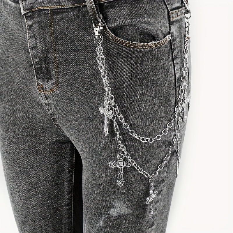 Tgirls Hip Hop Pants Chain Goth Jean Chains Star Punk Pocket Chain for  Women Layered Acrylic Keychains Cute Trouser Chain Rock Wallet Chain for  Men