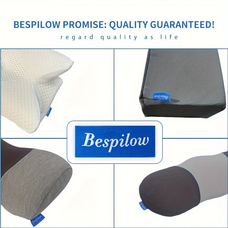 Bespilow Lumbar Support Pillow for Bed,Ergonomic Memory Foam Lower Back  Pillow for Sleeping,Waist Pillow for Sleep,with
