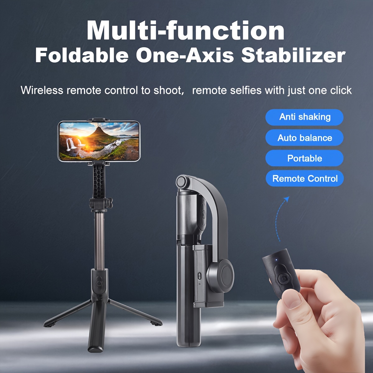 Selfie Stick Tripod, 360°Rotation 4 i 1 Selfie Stick med fjärrkontroll  Selfie Bar för mobiltelefoner och bärbar monopod för iPhone 14/13/12/11  Pro/XS