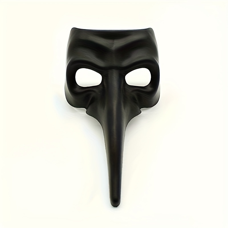 Masque Noir Unique À Long Bec, Demi-masque Effrayant, Accessoires  D'habillage, Accessoires De Costume De Cosplay D'Halloween, Accessoires De