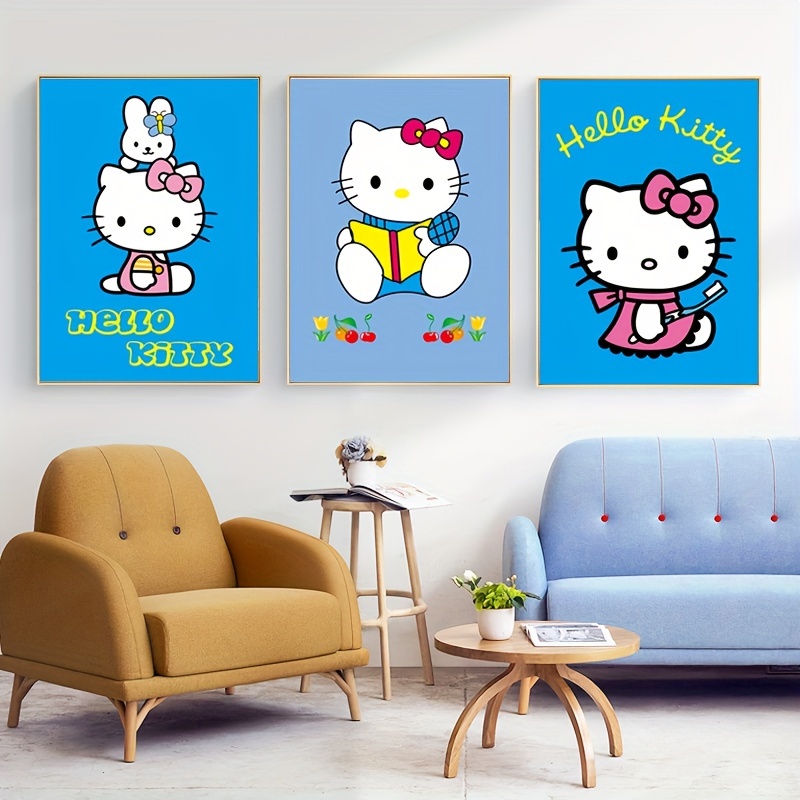 Imprinted Designs Hello Kitty Inspired Wall Decal Sticker Art Mural
