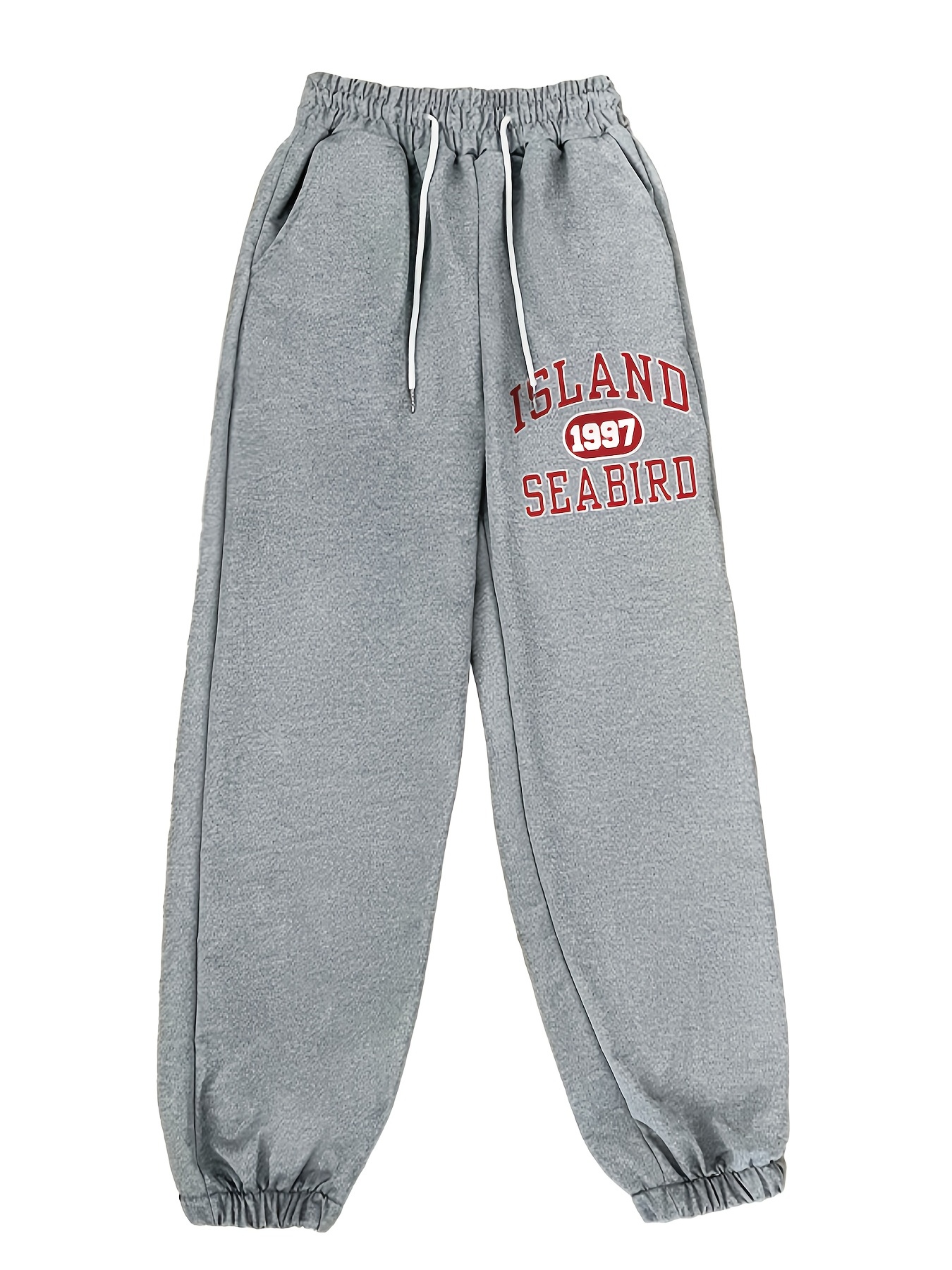 Is That The New Guys Letter Graphic Drawstring Sweatpants