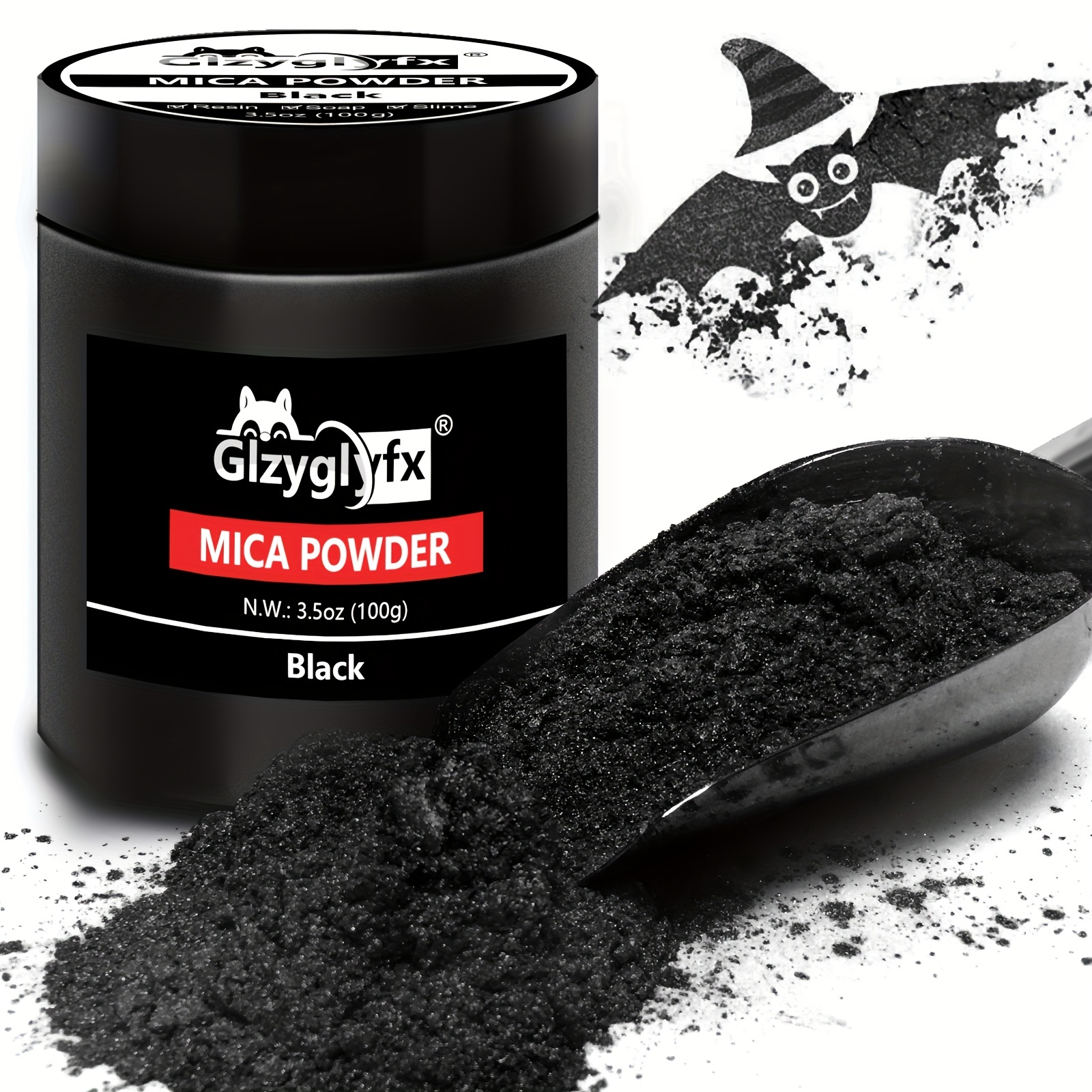 Black Mica Powder 100 Gram Jar For Epoxy Resin Pigment - Temu