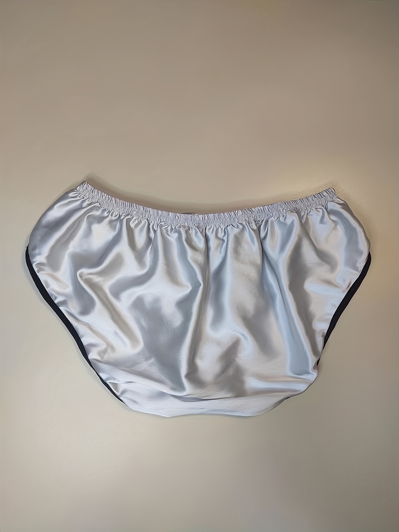 Men's Mulberry Silk Basic Low waist Briefs Men's Underwear - Temu