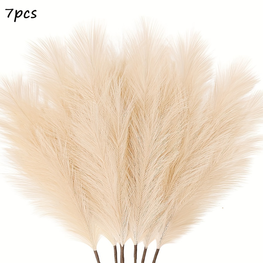 Faux Pampas Grass Large Tall Fluffy Artificial Fake Flower - Temu