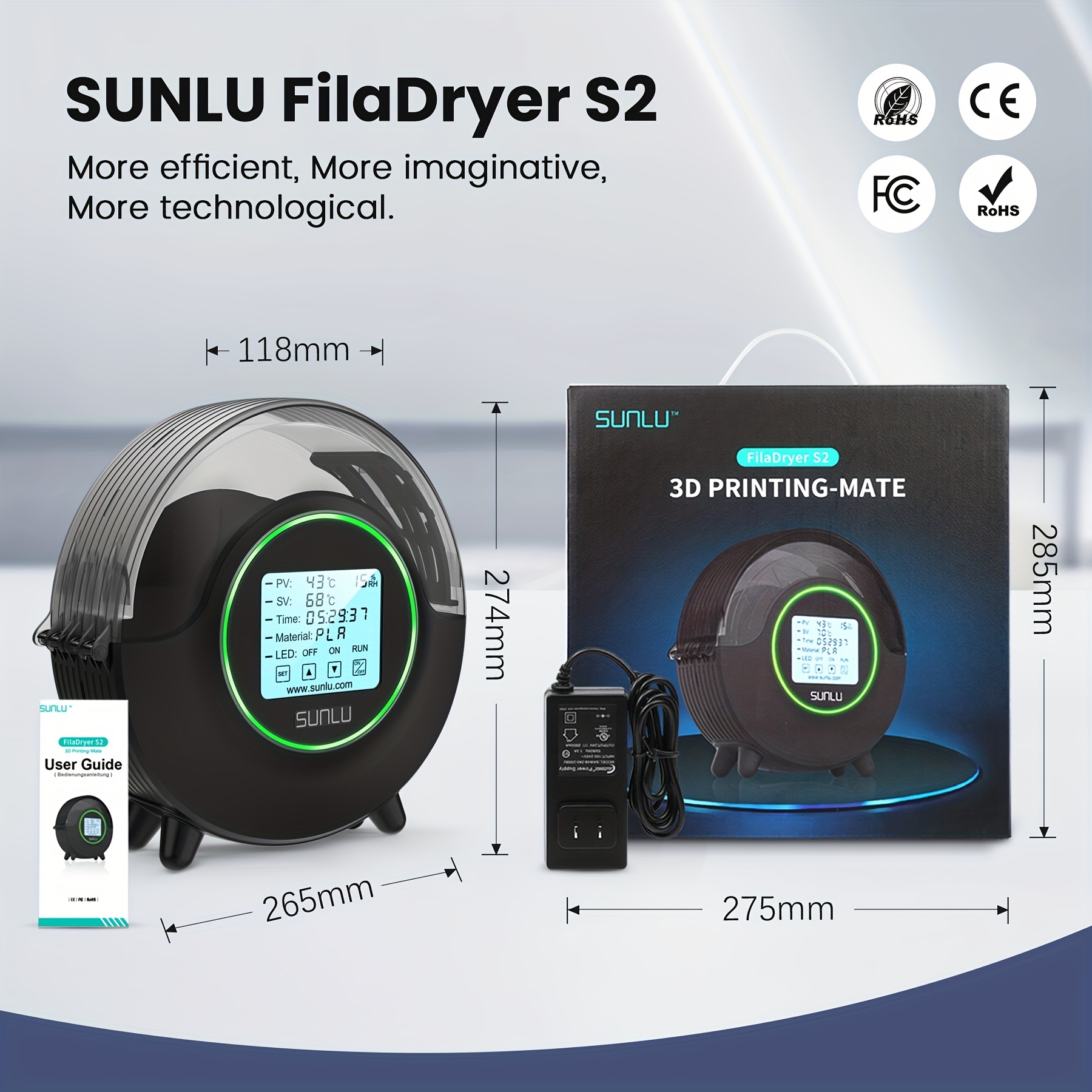 Sunlu Filadryer S2 Filament Dryer