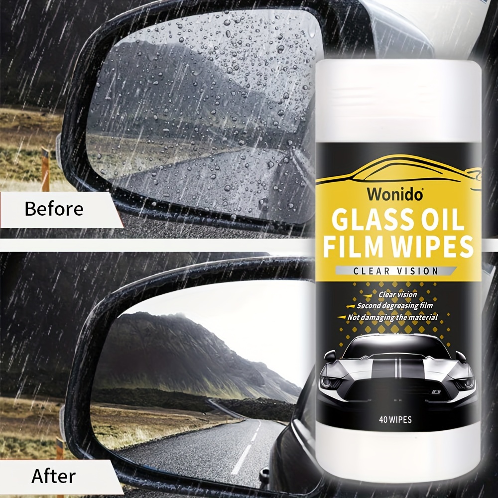 Glass Oil Film Removal Wipes Easy To Remove Car Glass Oil - Temu