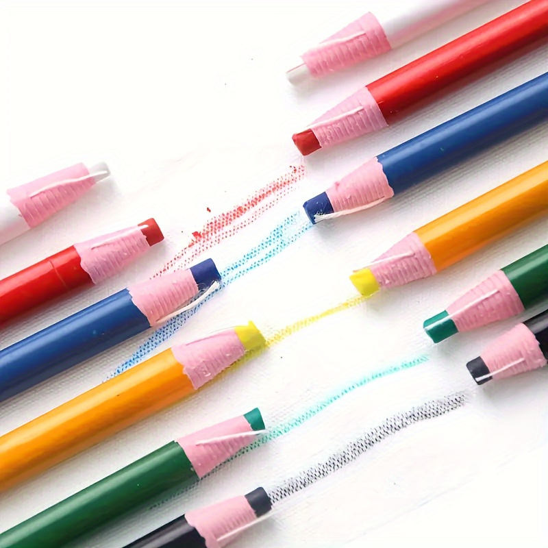 12pcs Tailors Chalk Pencils Water Soluble Sewing Mark Pencils Free Cutting  Marking Fabric Craft Marking Sewing Tool