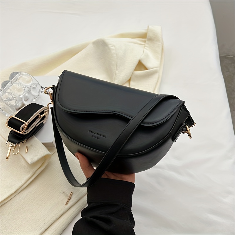 Leather Crossbody Bag Thick Strap  Pu Leather Messenger Bag Strap