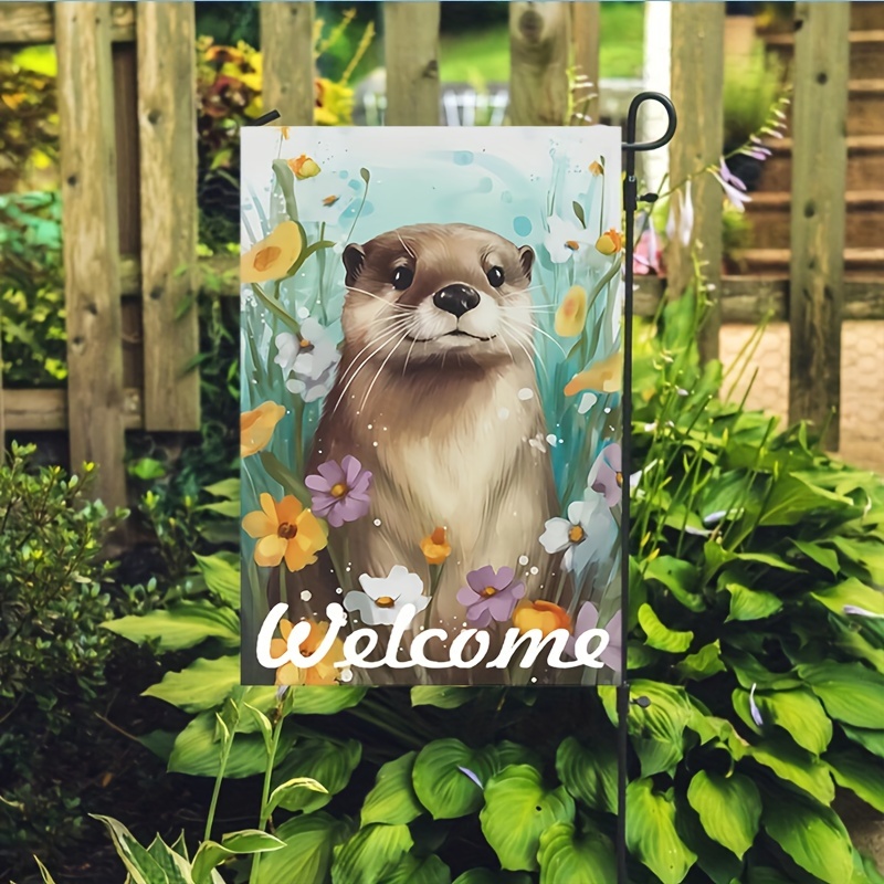 Cute Squirrel Merry Christmas Garden Flag Waterproof - Temu