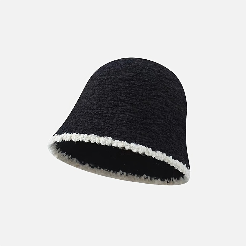 Men's Street Plush Washable Bucket Hat