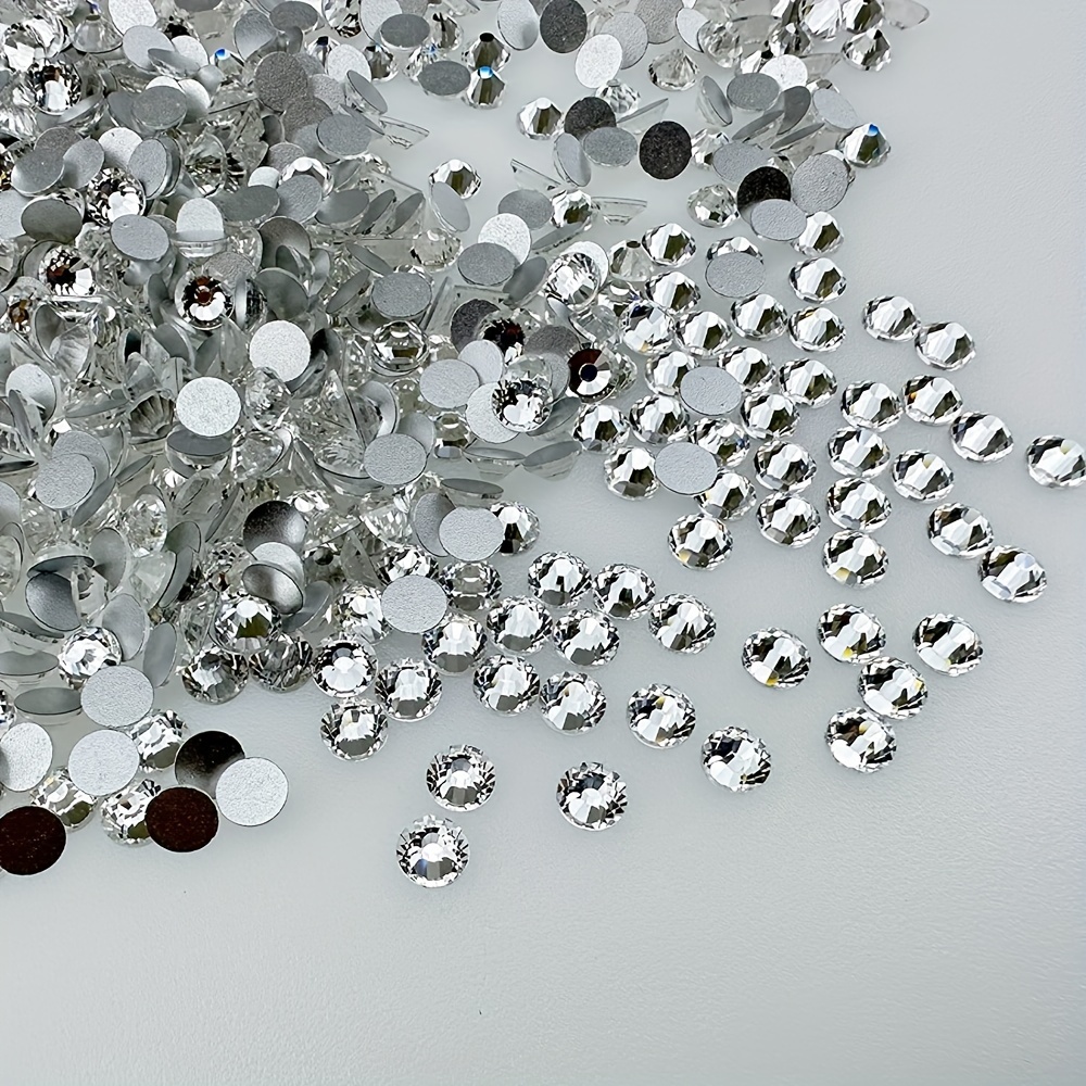 Flatback Rhinestones for Crafts, Bulk Clear Crystals