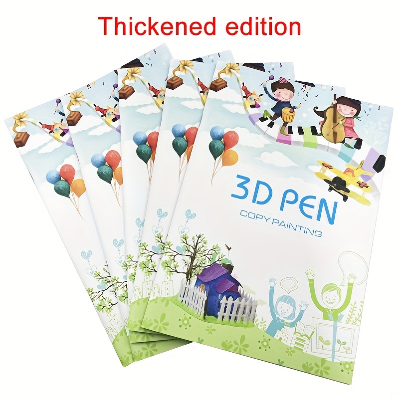 3d Printing Pen Drawing Book Reusable Colorful 22/40 - Temu