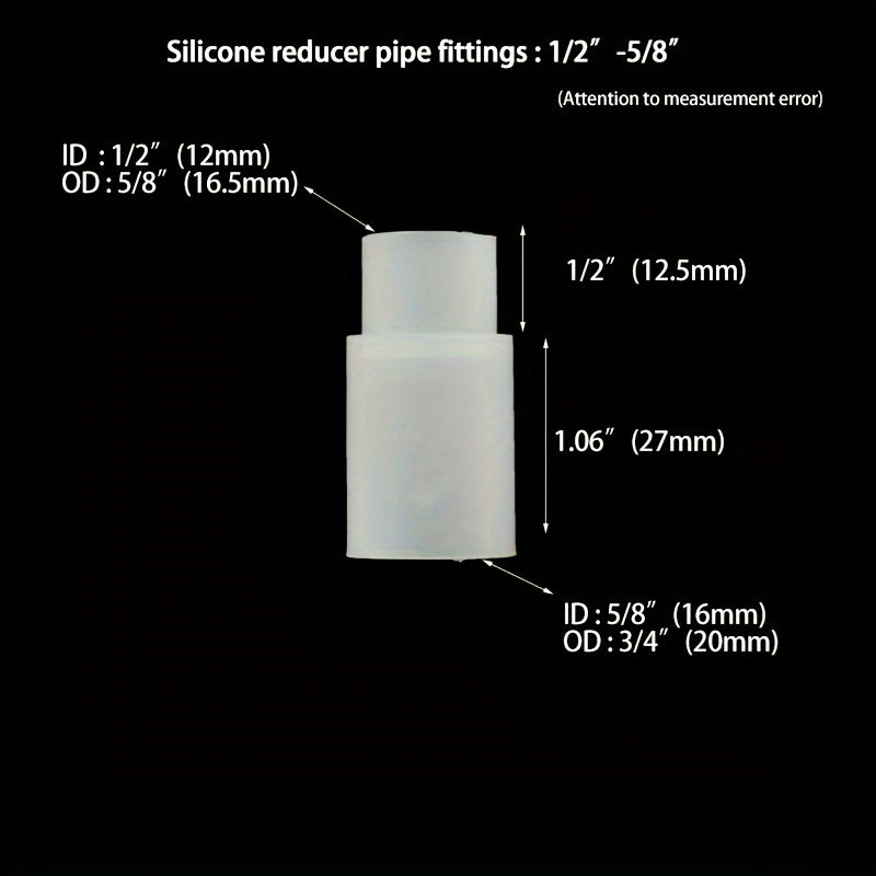 5pcs Coude En Silicone Joint En Silicone À Diamètre Variable - Temu Canada