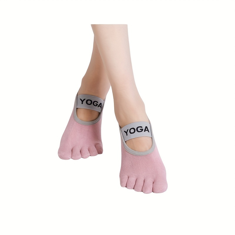 Pilates Yoga Socks Non slip Professional Five Finger Socks - Temu