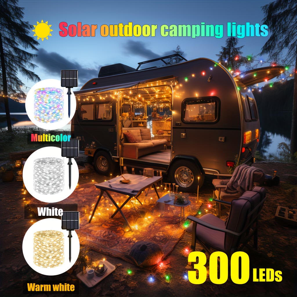 Luz LED De 8 Modos De Funcionamiento, Para RV Camping Picnic Al Aire Libre  Fiesta Decoración LED Iluminación Exterior RV Iluminación De Fiesta