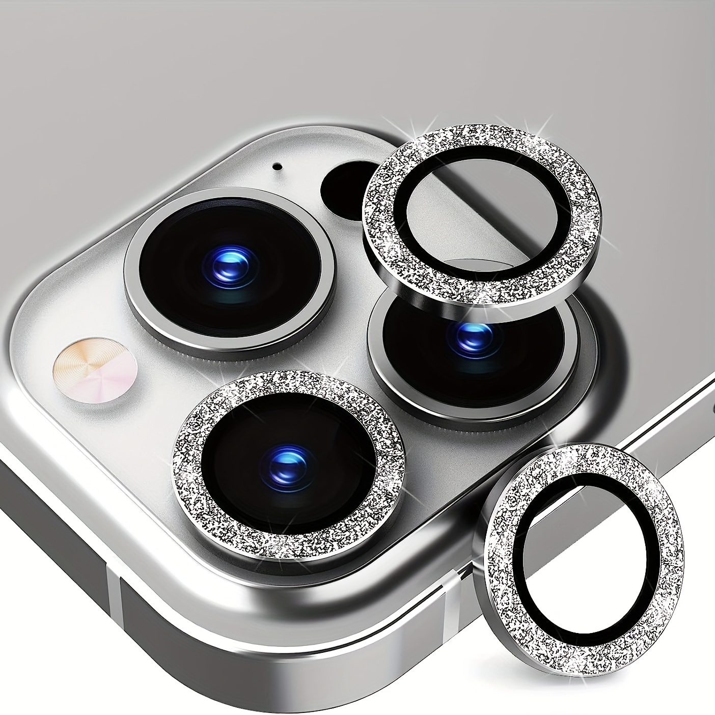 Protector de cámara con brillantes de imitación para iPhone 13 Pro