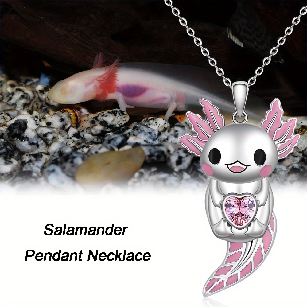 

1pc Cute And Fashionable Heart-shaped Zircon Pendant Necklace, Sweet Men Women's Necklace, Suitable For Festivals And Birthday Parties