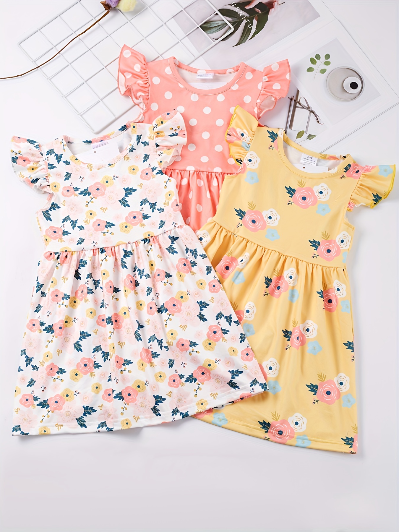 Toddler Girl Summer Clothes Dress - Temu Canada