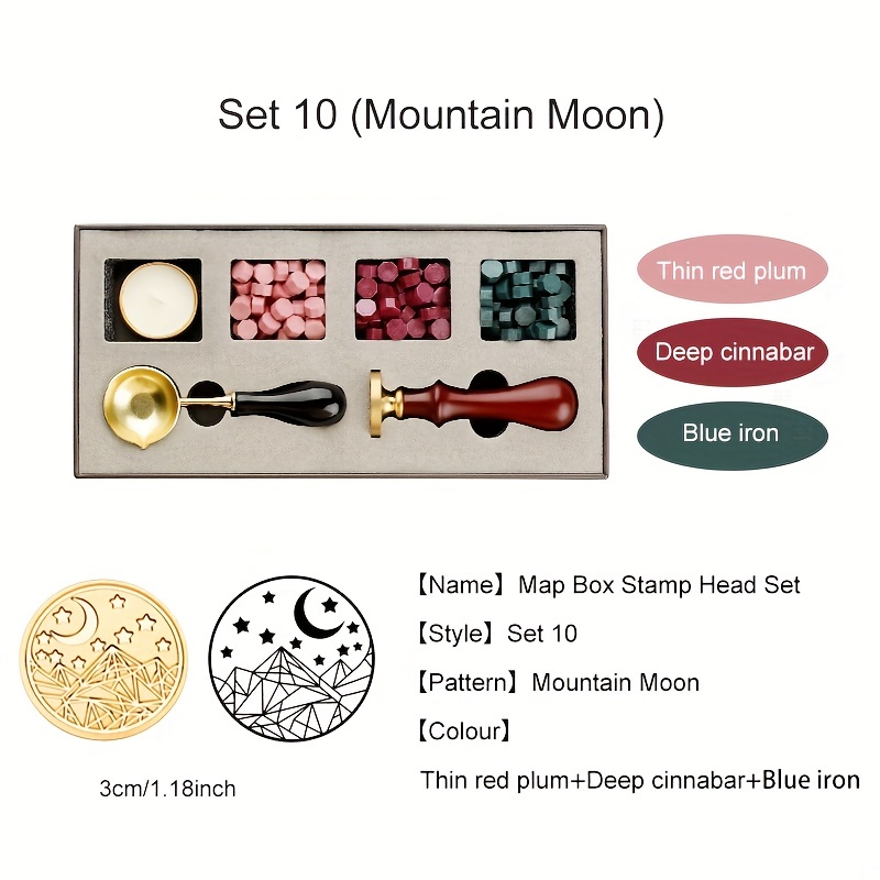 Mountain Wax Seal set of 10 Handmade Wax Seal Wedding Wax Seal 