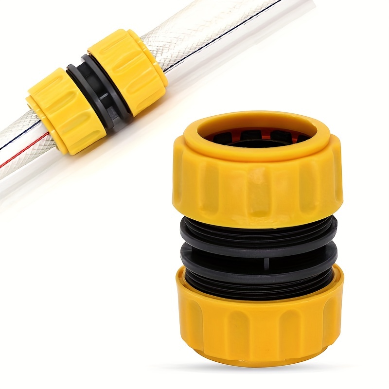 1/2 Inch to 3/4 Inch Garden Water Hose Connector Pipe to Pipe Quick  Connectors Joining Mender Pipe Fitting Joiner Connector