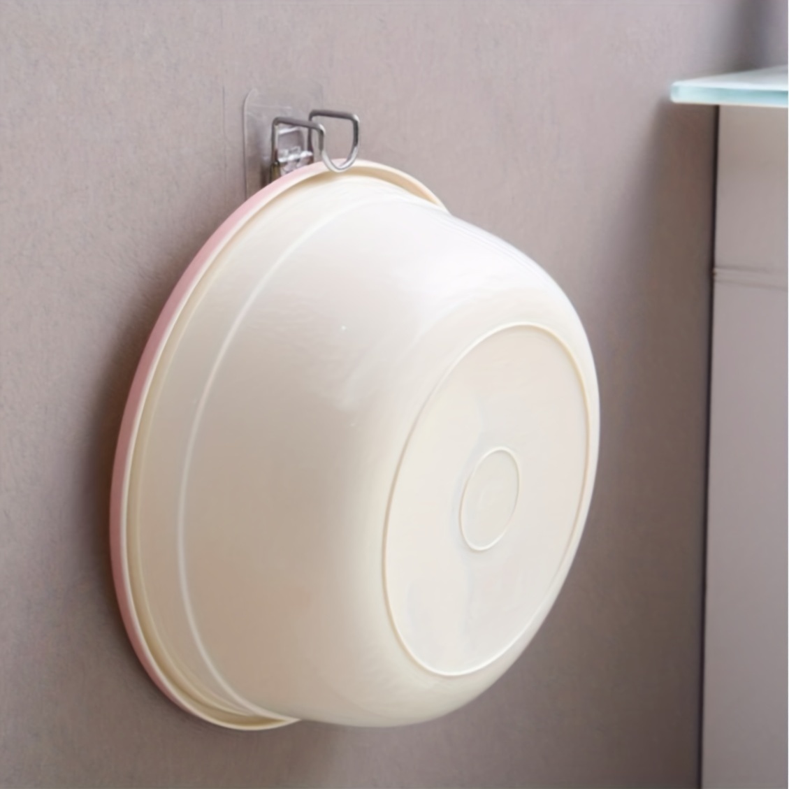 4pcs Stainless Steel Adhesive Hook Bathroom Wall Towel Basin Kitchen Storage Rac