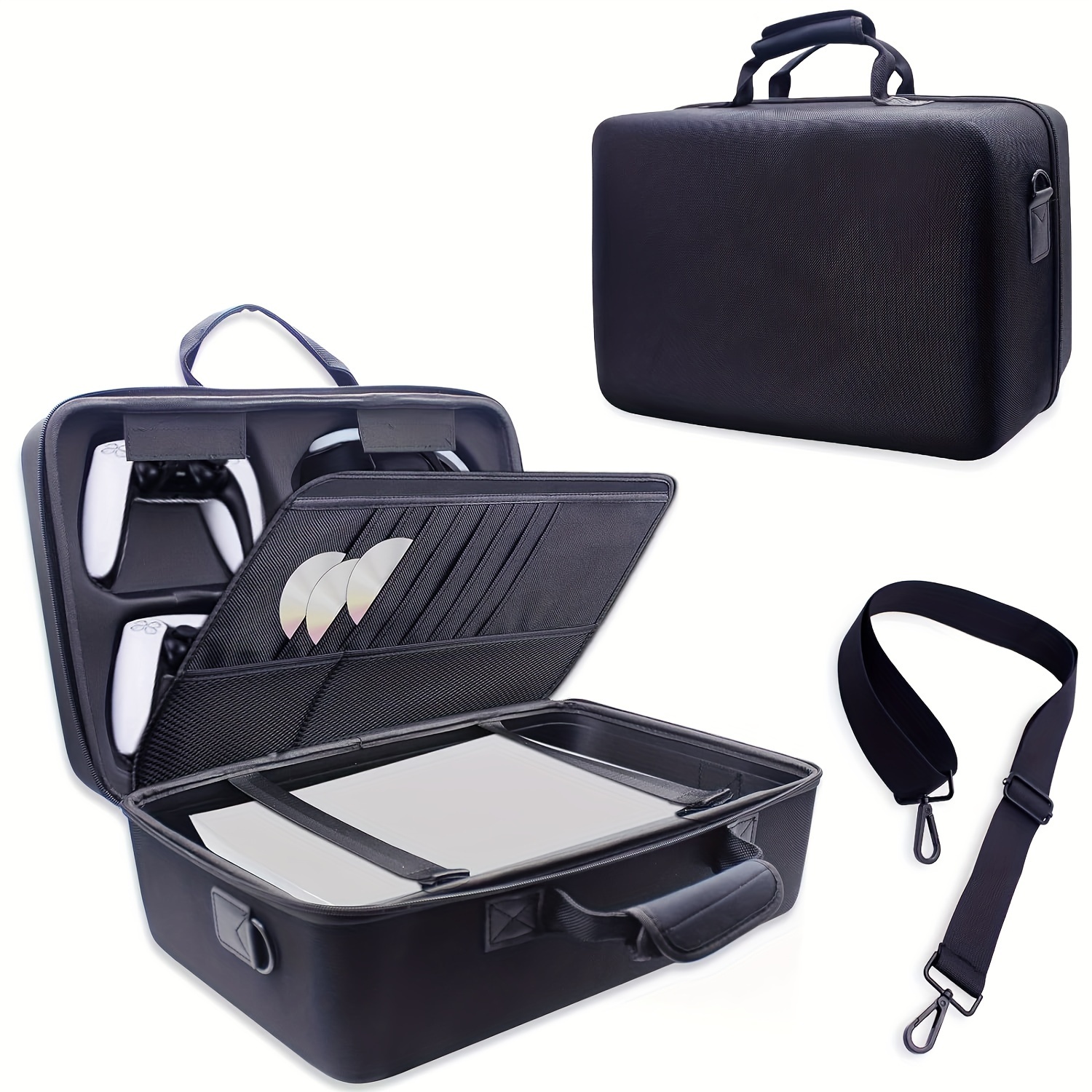 Carrying Case for PS5 Slim Hard Shell Carry Case Travel Bag Shockproof  Protective Case for PS5 Slim Console Accessories
