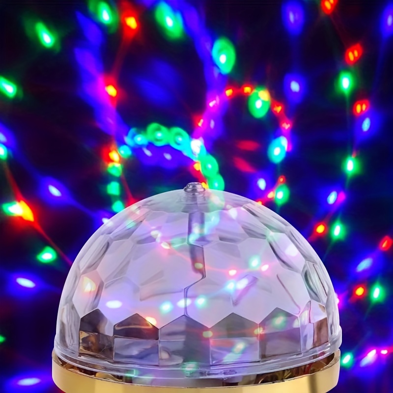 E27 Rotating Magical Ball Lights Mini RGB Projection Lamp Party DJ Disco  Ball Light For Christmas Party KTV Bar Stage Wedding