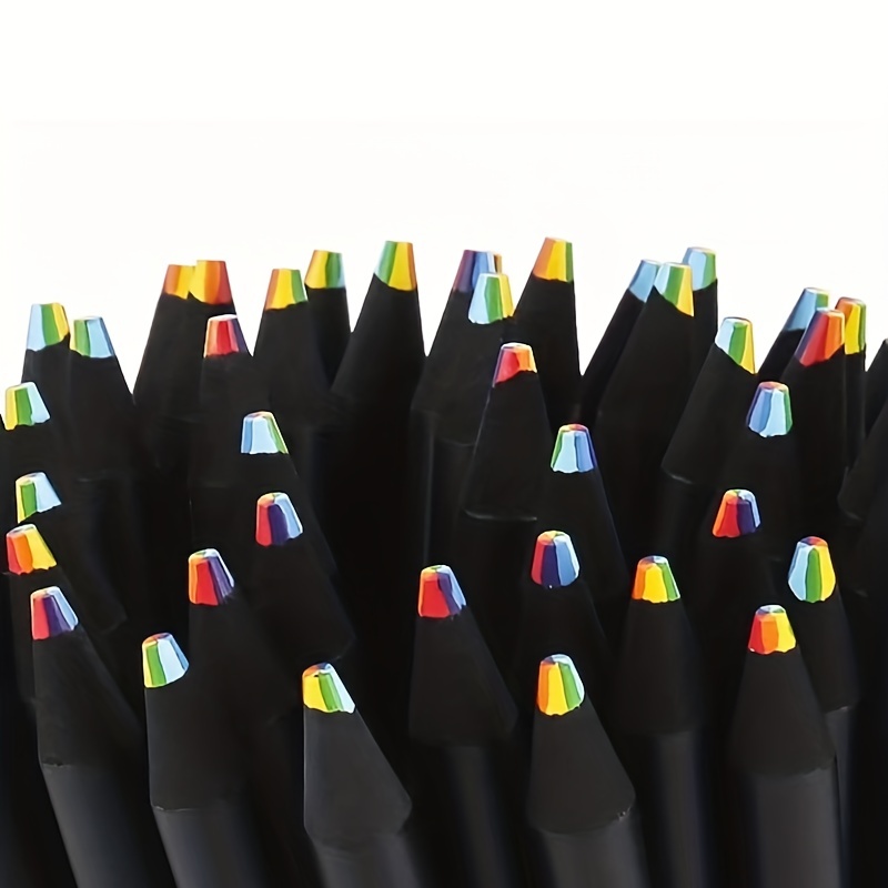 12pcs Concentric Gradient Rainbow Pencil Crayons Crayones Colored