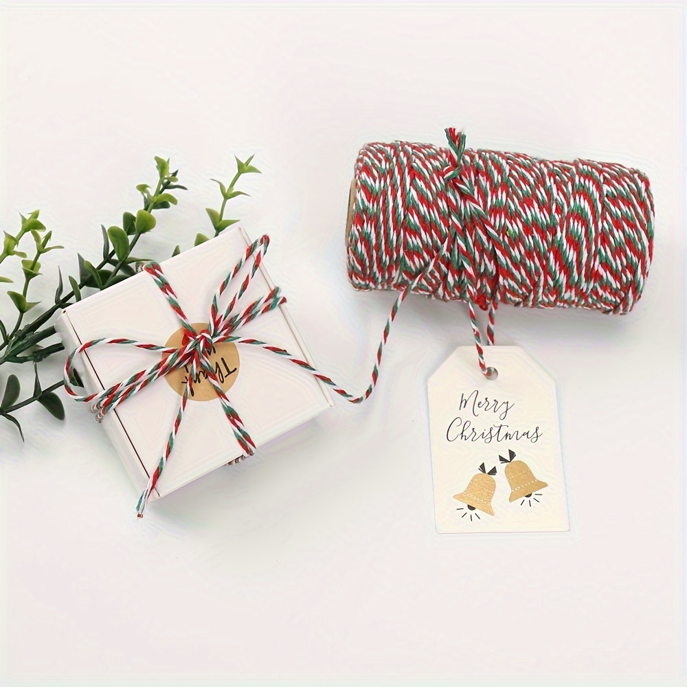 Cuerda de algodón para panaderos, cuerda de 100 metros y 2mm para  decoración del hogar, regalo de navidad hecho a mano, embalaje artesanal,  envoltura de regalo - AliExpress