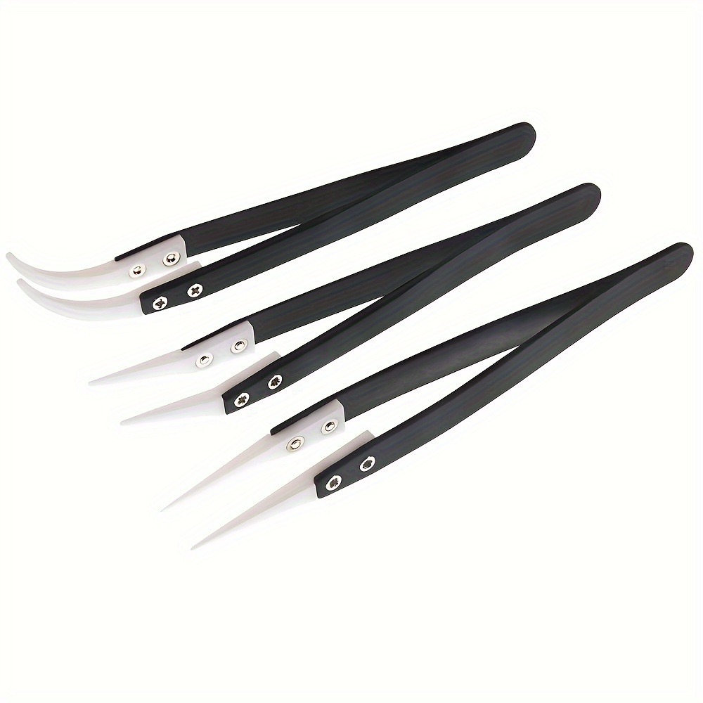 Ceramic Tweezers Heat Resistant Non Conductive Stainless - Temu